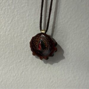 mini Third Eye Pinecone necklace with Ammonite❤️✨